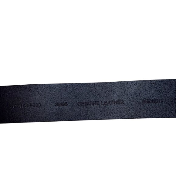 Mens Genuine Leather Belt Dark Brown Classic Style Size 36/85 Made in Mexico - Picture 4 of 9